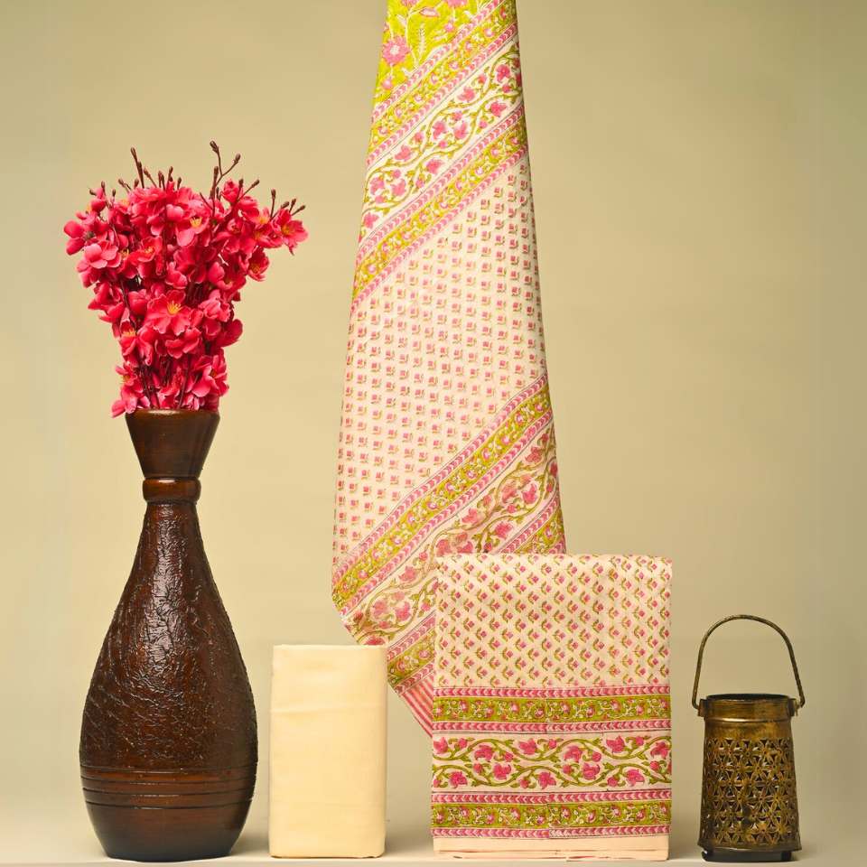 Ethereal Chanderi Set