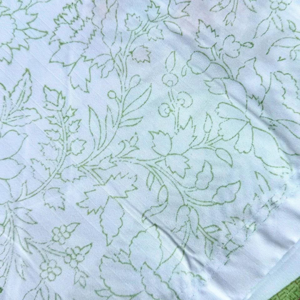 Florial Touch Handblock Bedsheet Set