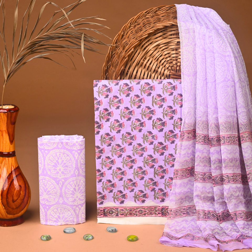 Woven Grace Cotton Suit