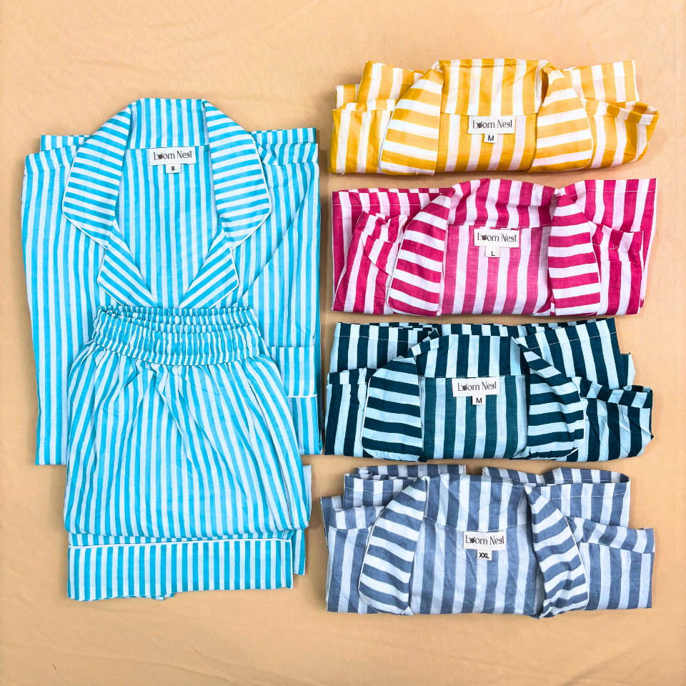 Cozy Stripes Night Suit