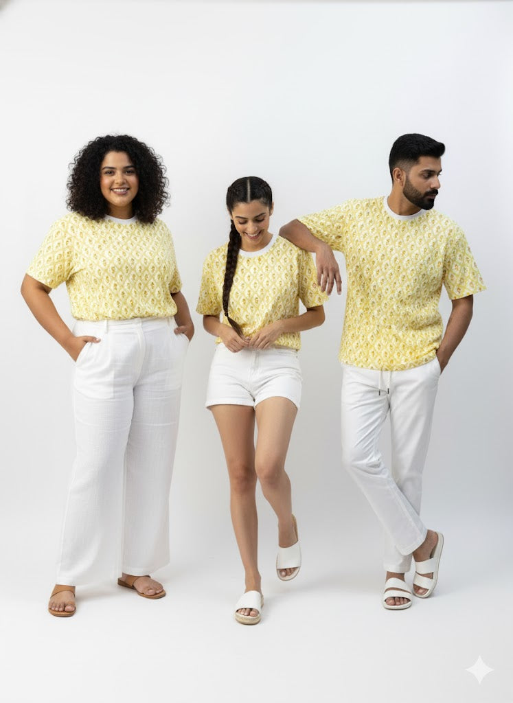 Sunshine Ikat  Cotton T-shirt