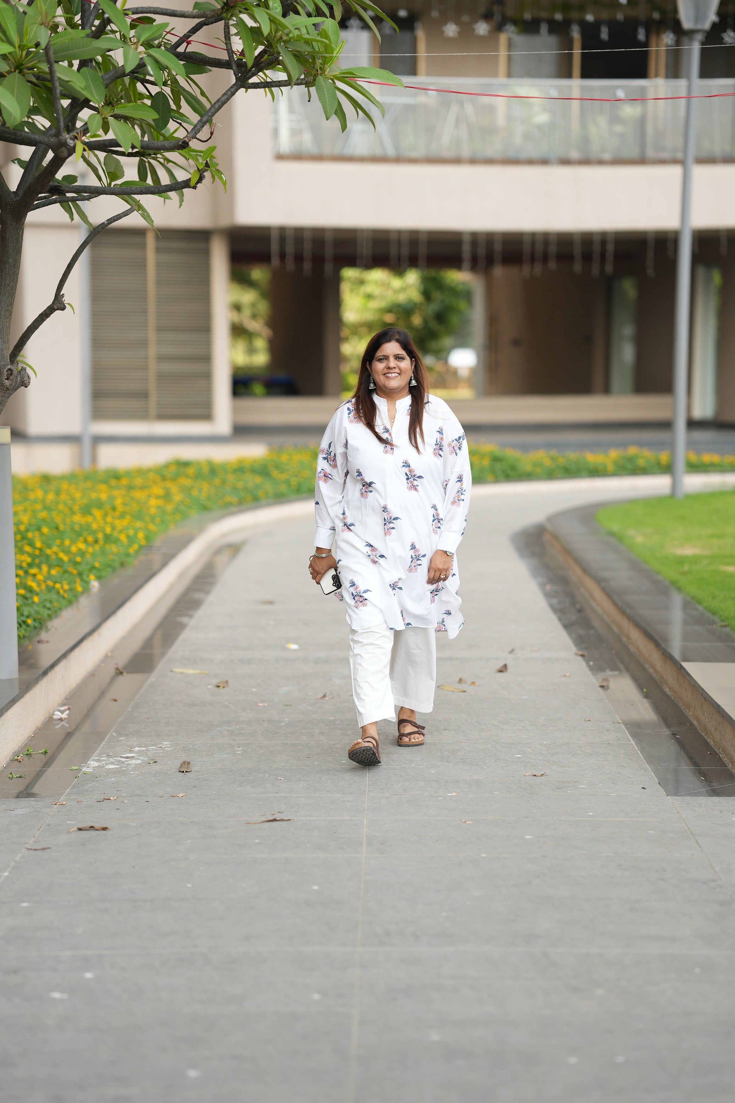 Magnolia Handblock Boxed Style Kurta Set