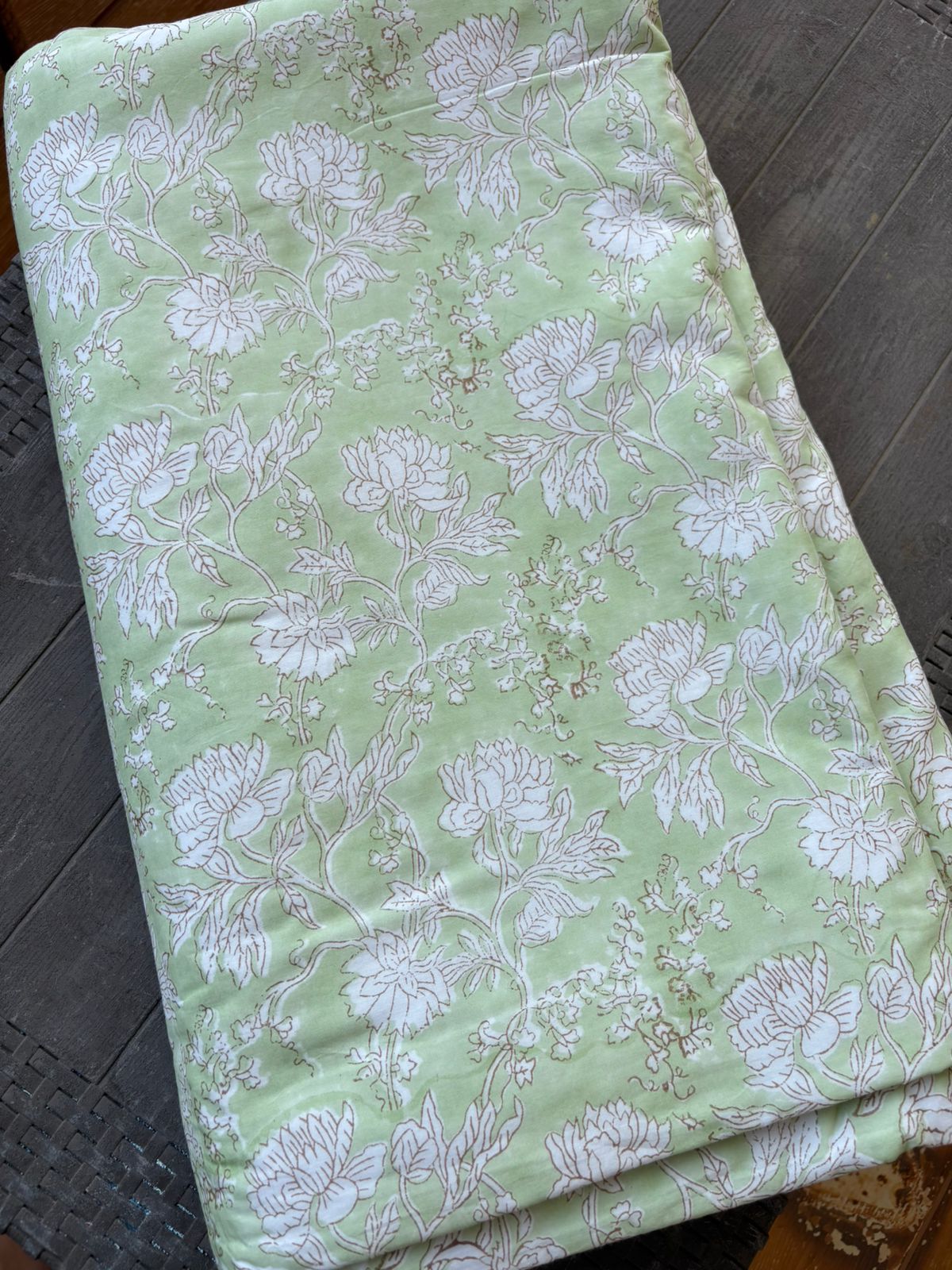 Mint meadow handblock dohar