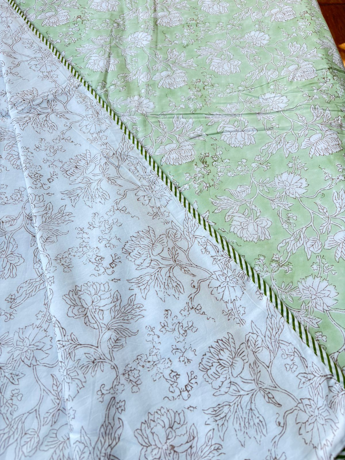 Mint meadow handblock dohar