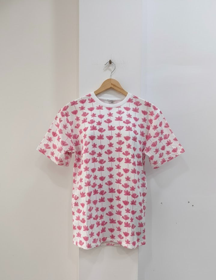 Pink Lotus  Cotton T-shirt