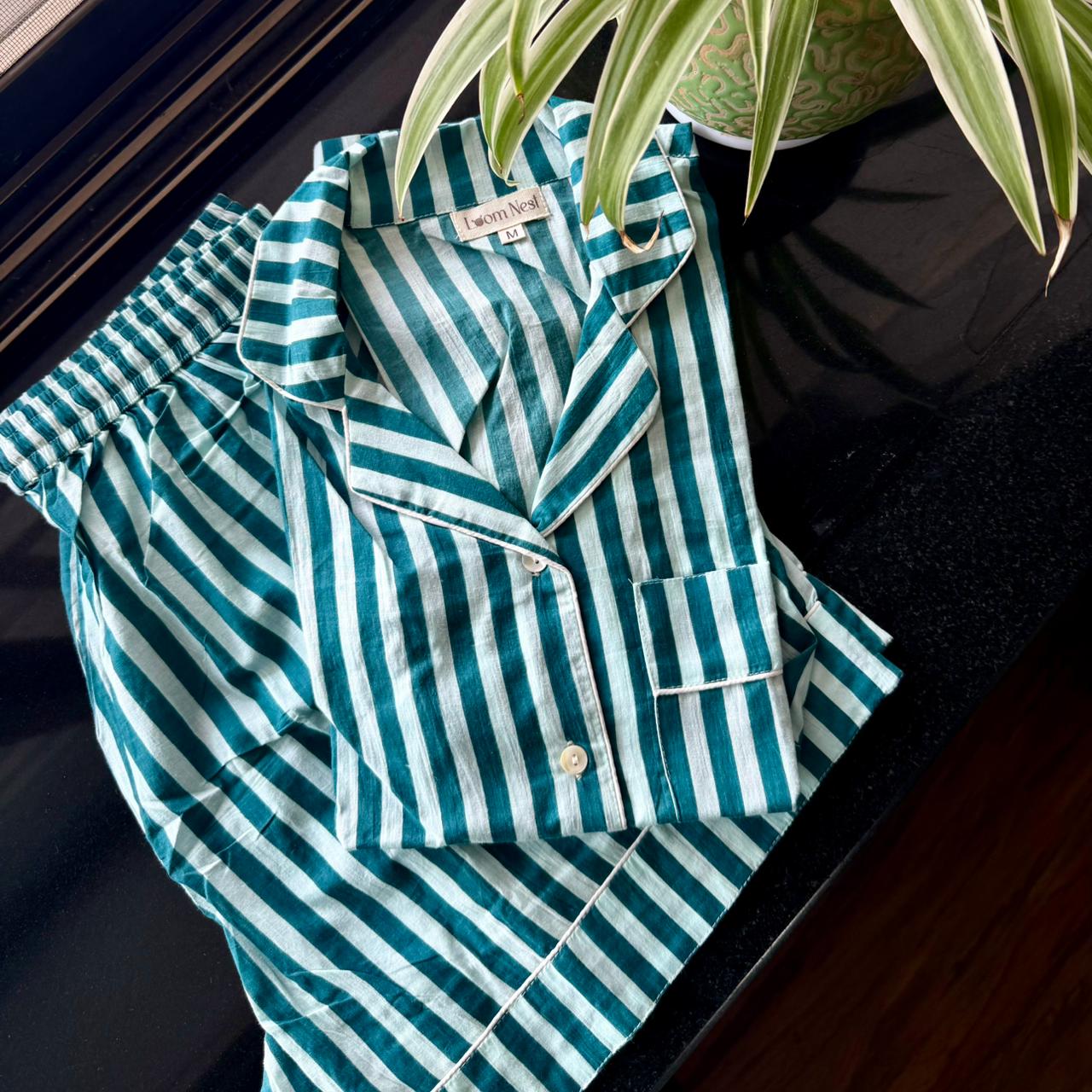 Cozy Stripes Night Suit