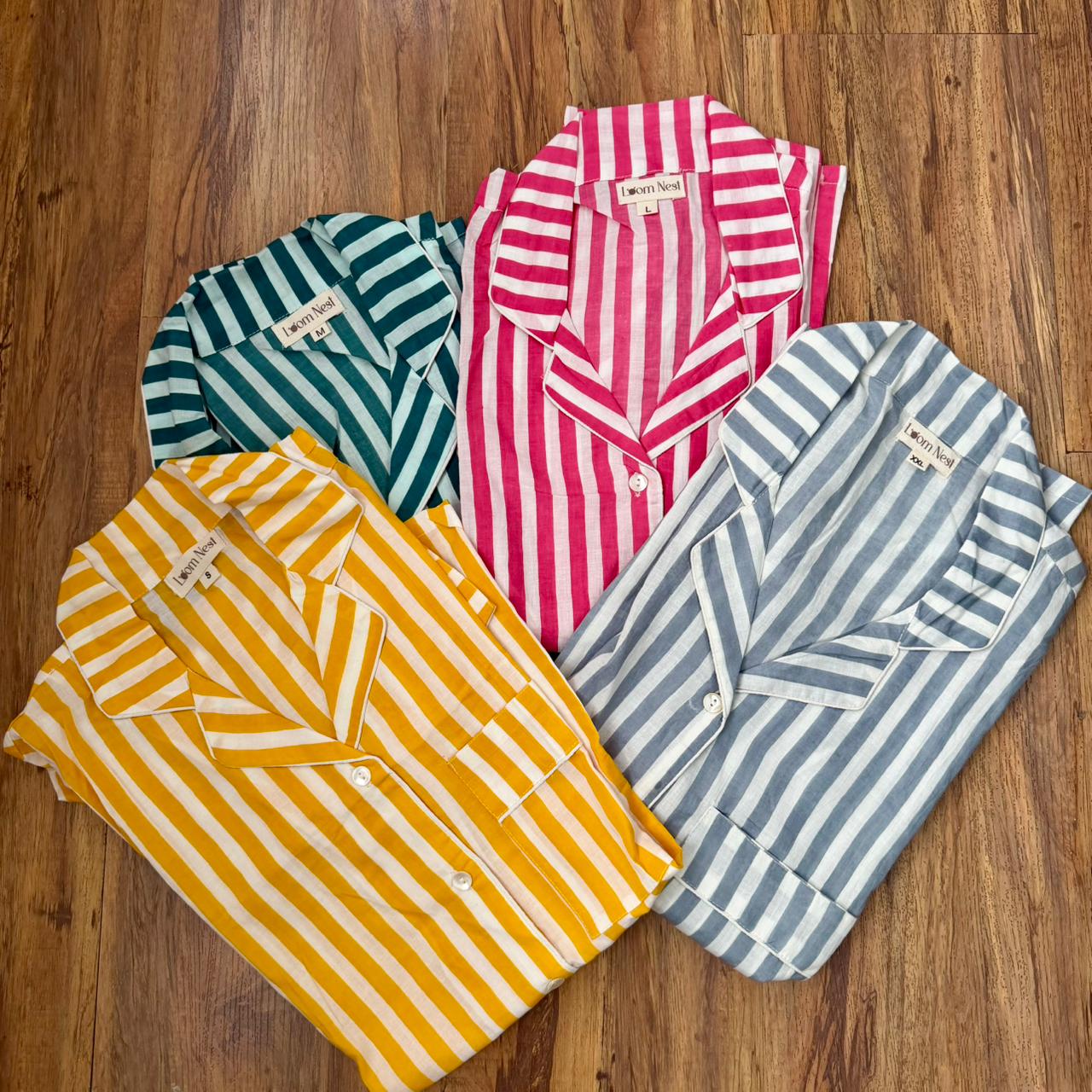 Cozy Stripes Night Suit