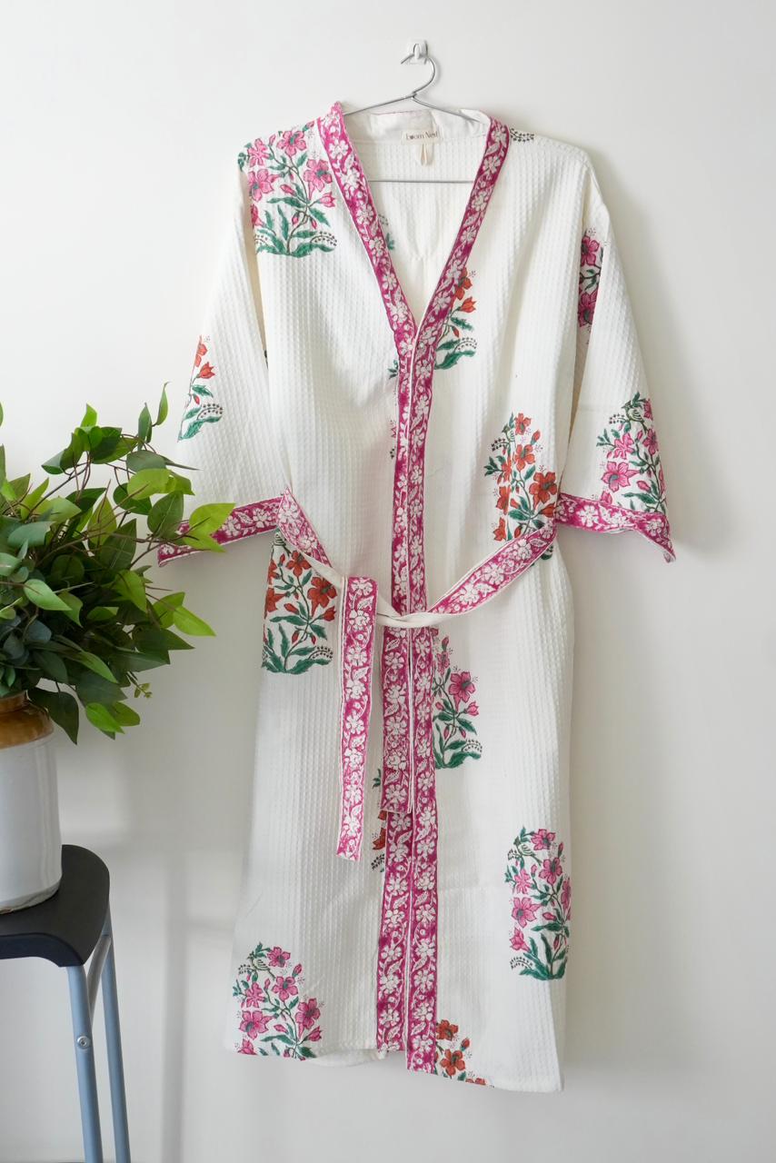 Fuschia Garden Bathrobe