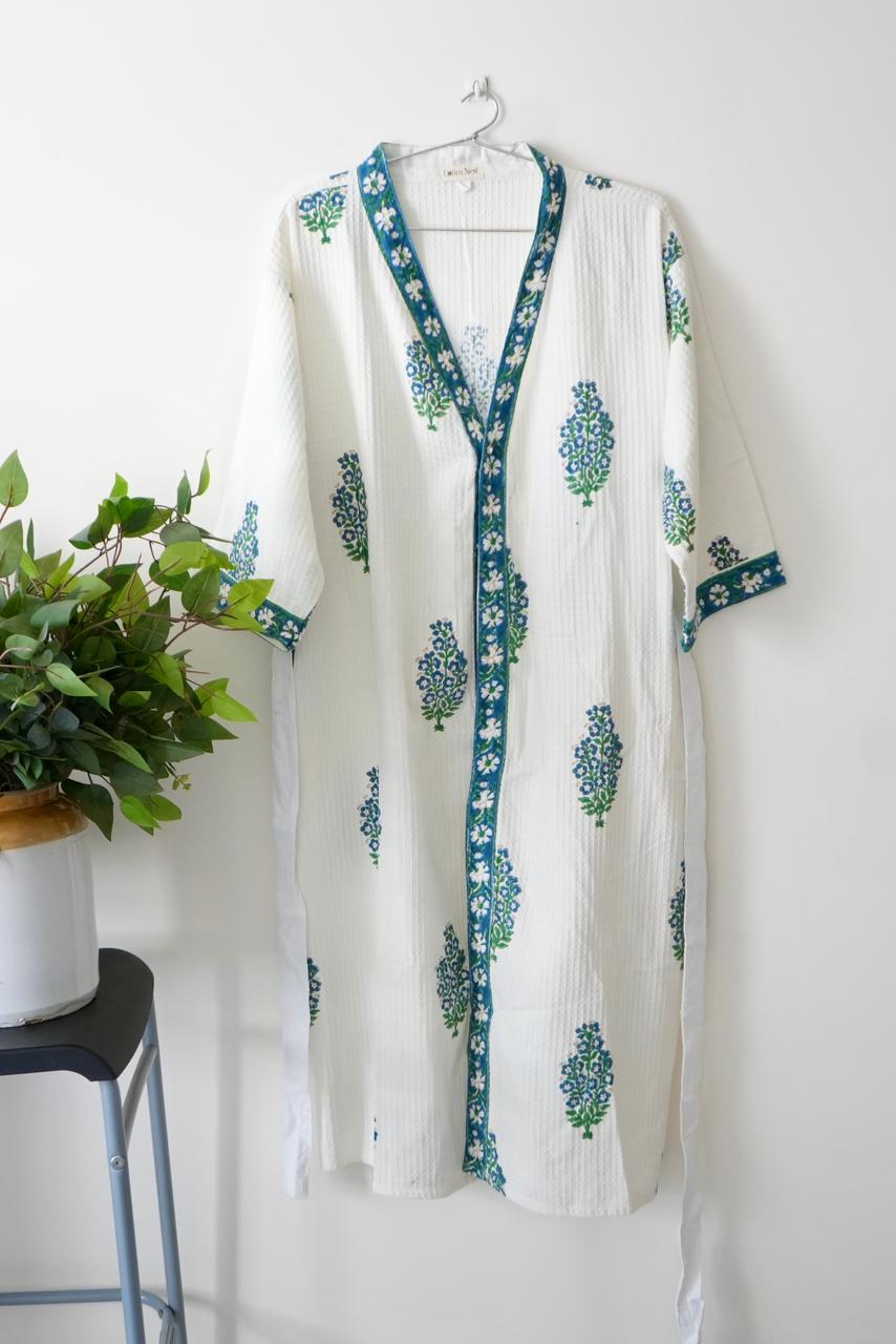 Indigo Bloom Bathrobe