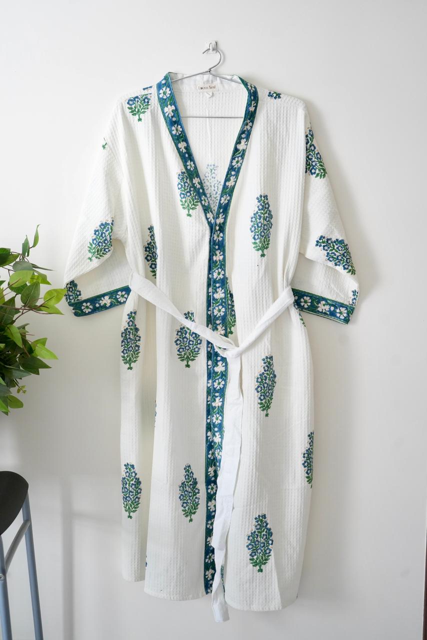Indigo Bloom Bathrobe