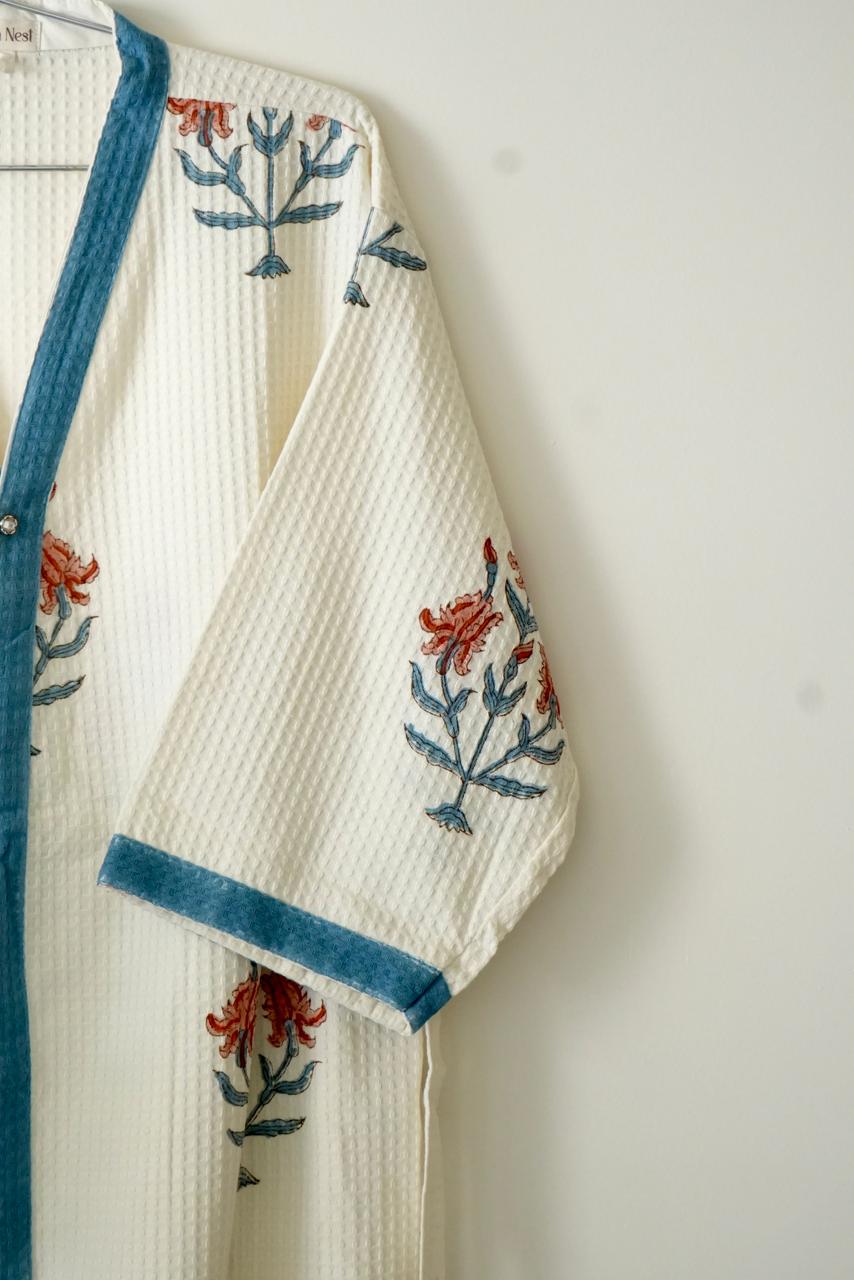 Terracotta Blossom Bathrobe